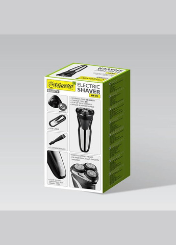 Електробритва чоловіча MR-673 акумуляторна, бездротова, плаваючі головки Maestro (328601468)
