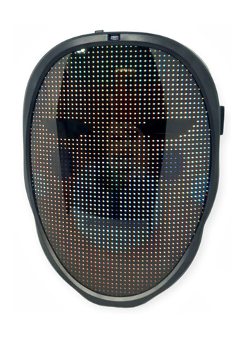 Маска с LED подсветкой управление рукой жестами светомузыка от bluetooth проекция изображений shining app mask No Brand (291023384)