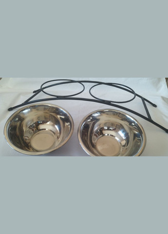 Підставка з мисками на 450мл/14см. Для котів собак гризунів No Brand (328600695)