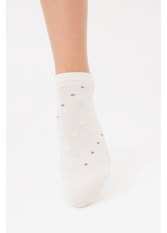 Блакитні набір жіночих шкарпеток 2 пари Giulia квіткові (366740556)