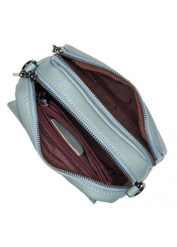 Сумка женская кожаная голубая кроссбоди (Д/Ш/В) 18/8/14(см) Felicita (336377561)