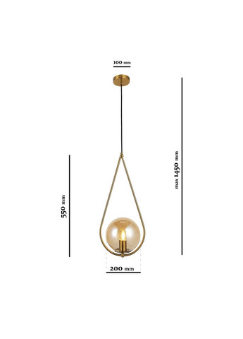 Підвісний світильник 9163725-1 BRZ+BR (LVS3476) Levistella (305754862)