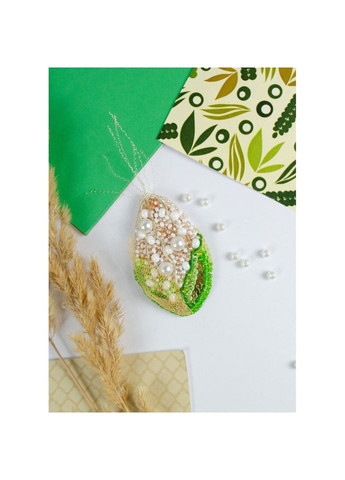 Набір для вишивання бісером прикраси "Кукурудза" -235 на натуральному полотні AD (321971417)