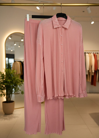 Жіночий літній брючний костюм плісе Червоний Number Nine (336214162)