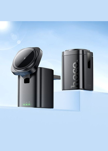 Настільна безпровідна зарядка 3в1 MagSafe для iPhone, iWatch, Airpods CQ20 Чорний Hoco (337350990)