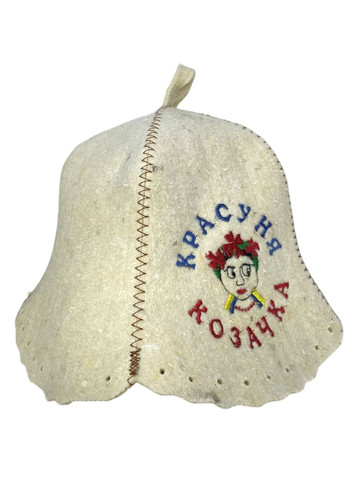 Шапка для бани и сауны из шерсти красавица казачка No Brand (371276203)