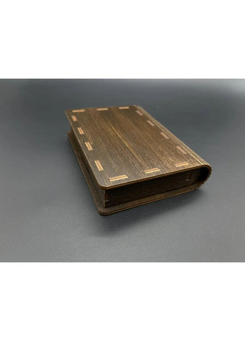 Скринька-купюрниця дерев'яна з фанери для грошей та прикрас декоративна 22,5х21х3,5см HM furnitura (365248546)