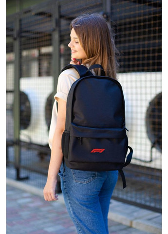 Повседневный школьный рюкзак с принтом F1Red Black Without (349454581)