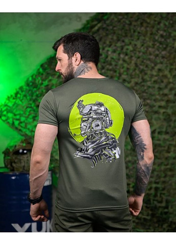 Тактична чоловіча футболка Солдат олива No Brand (354308093)