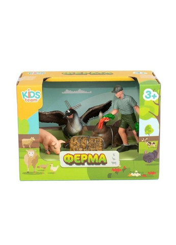 Дитячий іграшковий набір "Ферма" Q9899-T7_1 гусак, свинка, кролик No Brand (339776440)