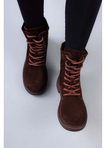 Черевики жіночі M380-1-2 натуральна замша коричневі 346567 Where Uwear (364658678)