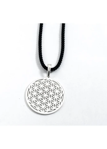 Великий кулон оберіг квітка життя 9649 Maxi Silver (401016980)