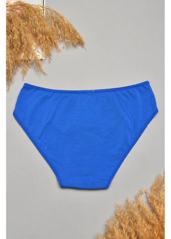 Труси жіночі синього кольору з гіпюровими вставками Let's Shop (366063174)