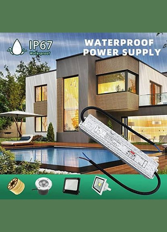 Блок живлення 12V LED вуличний, світлодіодний трансформатор 60W 5A, IP67 Reylax (301854193)