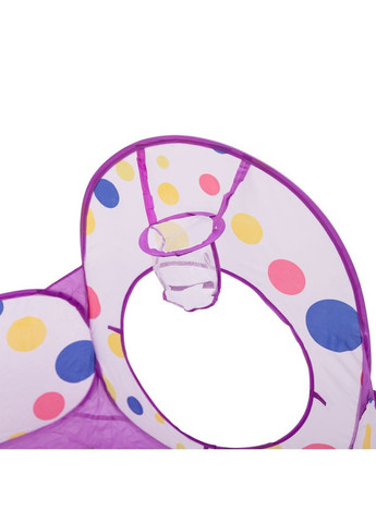 Палатка детская 3 в 1 70×70×90 см игровая палатка с туннелем и бассейном Фиолетовая HP-S-4NDV (A-034159) LUGI (354825548)