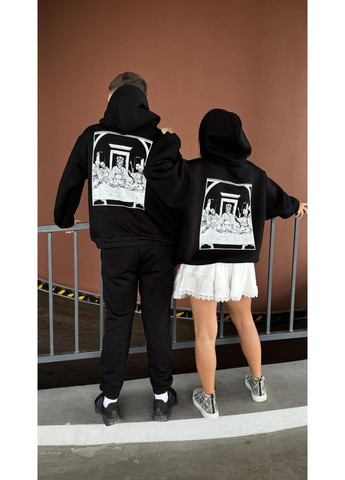 Худі мілітарі без флісу, унісекс, колір чорний, розміри XXL No Brand (370218024)