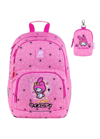 Шкільний набір Education My Melody SET_HK25-585M-2 (рюкзак, пенал, сумка для ручок) Kite (385422092)