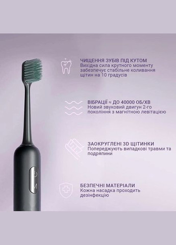 Електрична зубна щітка Xiaomi Electric Toothbrush Aurora T3 зелена Enchen (279554999)