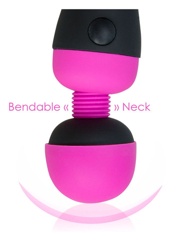 Вібромасажер Recharge Pink, перезаряджуваний, гнучка головка, тревел-замок - CherryLove PalmPower (332209609)