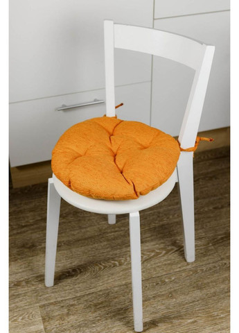 Круглая подушка для стула CHENILLA 40 см Оранжевый Прованс (372806154)