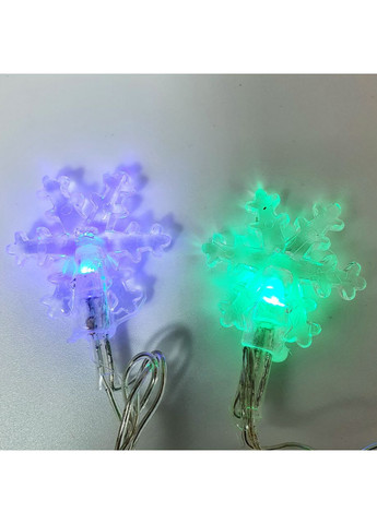 Гірлянда нитка "Мальовнича сніжинка" 20 LED 3.5м мульти від мережі Po Fanu (365549152)