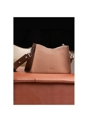 Сумка крос-боді через плече для телефону та документів жіноча з натуральної шкіри маленька Коричневий 37361 The Wings (353689881)