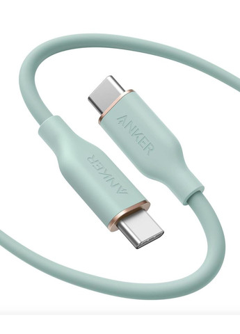Кабель USB Type-C 643 PowerLine III USB-C to USB-C 100W Flow Silicone 0.9m Green Anker (315140677)