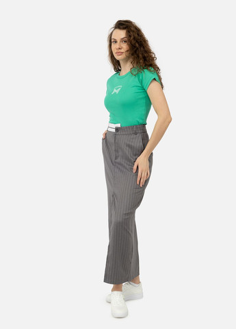 Зеленая летняя женская футболка с коротким рукавом цвет зеленый цб-00245333 Divon