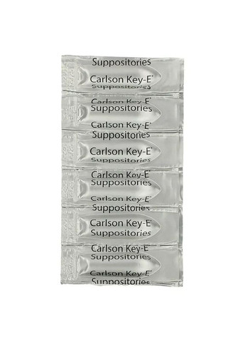 Геморой, свічки з вітаміном Е, Key & E Suppositories, Carlson, 12 шт. Carlson Labs (369164479)