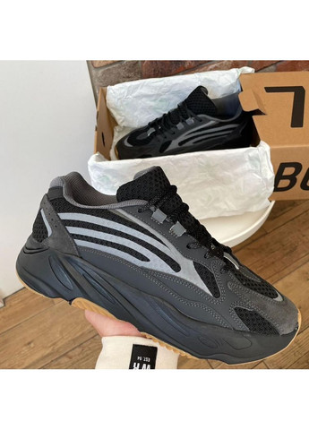 Сірі Осінні кросівки чоловічі adidas yeezy boost 700 v2 no logo grey адідас ізі буст No Brand