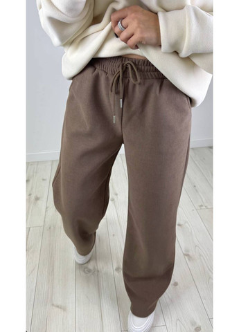 Брюки 46 вельвет на флисе палаццо,талия на резинке,двумя карманами Україна (369443641)