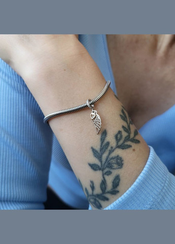 Серебряный шарм подвеска Крыло Ангела серебро 925 пробы покрыто родием 507 0.77г No Brand (306742753)