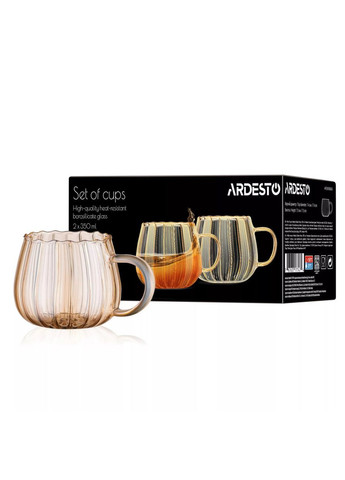 Набор чашек Golden Moon AR2635BGG 350 мл 2 шт золотистый Ardesto (349222533)