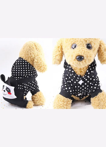 Комбінезон для собак "Панда" флісовий з капюшоном XL No Brand (313034725)