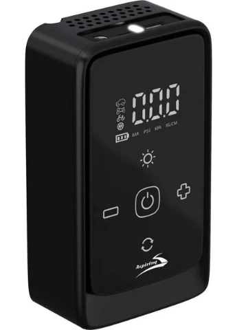 Автомобильный компрессор Car Air Pump + павер банк + фонарь Model:901А HandyHeat (387412697)