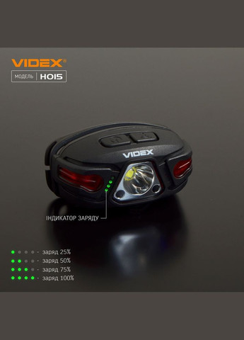 Налобний світлодіодний ліхтарик VLF-H015 330Lm 5000K Videx (365290314)