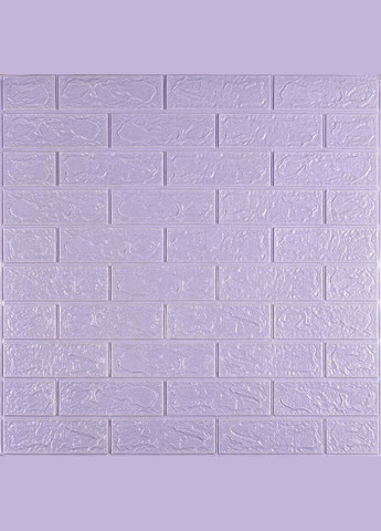 Самоклеюча 3D панель 3080x700x3мм Світло-фіолетова Цегла SW-00001758 Sticker Wall (315791300)