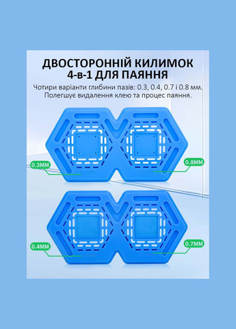 Килимок силіконовий TE-720 для ремонту BGA, реболінгу процесорів, мікросхем, магнітний Сірий TELIJIA (325701623)