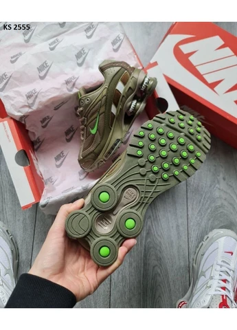 Зелені літні кросівки nike shox tl ride2 supreme green найк шокс тл зелені No Brand