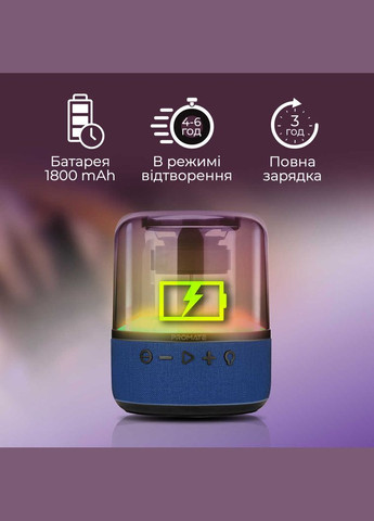 Акустична система Glitz-L 10W Blue Promate (341485994)