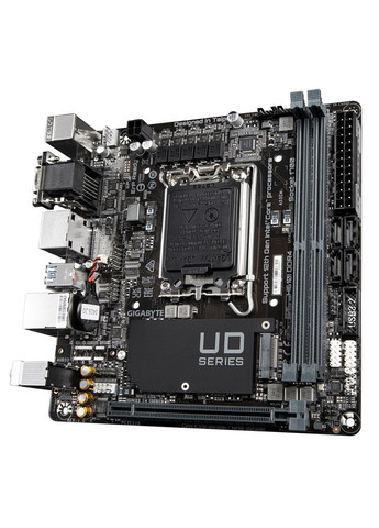 Материнская плата H610I DDR4 s1700 H610 2xDDR4 M.2 HDMI D-Sub mITX Gigabyte (320827616)