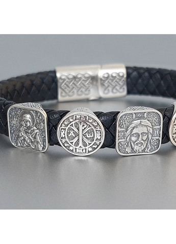 Браслет с иконами и Христограммой православный, 23 см No Brand (360964472)