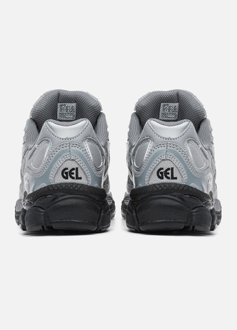 Серые демисезонные кроссовки мужские asics grey sheet rock No Brand GEL-NYC Mid