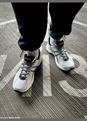 Білі всесезон кросівки чоловічі і жіночі asics gel-kahana 8 white blue | асікс гель-кахана 8 білі чорні No Brand