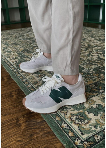 Сірі Осінні кросівки чоловічі new balance 327 beige green v2 нью беланс 327 No Brand