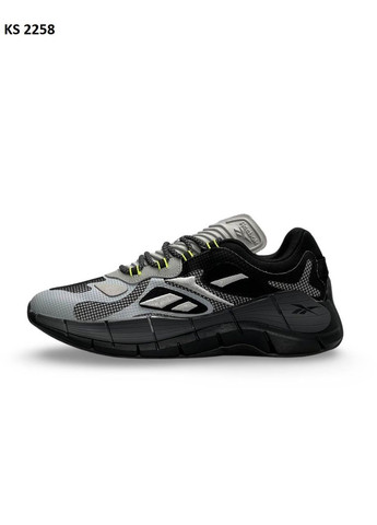 КРОССОВКИ ЖЕНСКИЕ REEBOK ZIG KINETICA II BLACK GREY РИБОК ЗИГ КИНЕТИКА No Brand серые демисезоны (368867818)