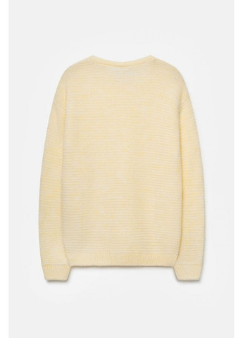 Світло-жовтий зимовий жіночий напівпрозорий теплий джемпер із вовни (2910) Triko Bakh