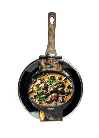 Сковорода глубокая 28 см с крышкой Forest Line IN1028FL Intrendo (368587898)