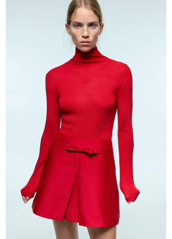 Жіноча міні спідниця А-силуету Н&М (58740) XS Червона H&M (370021644)