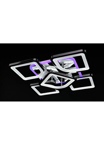 Люстра светодиодная потолочная LED светильник для квартиры на потолок лэд с пультом 26113 Хром 11х40х40 см. Sunnysky (324395880)